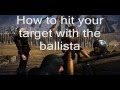 The Witcher 2: Hitting with the Ballista 