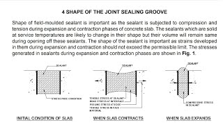 SEALING OF JOINTS IN  CONCRETE PAVEMENTS. sealant filling...