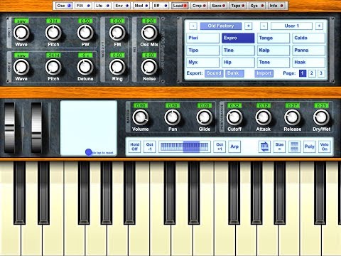 NLog Synth Pro by Tempo Rubato Quick Play Demo for the iPad