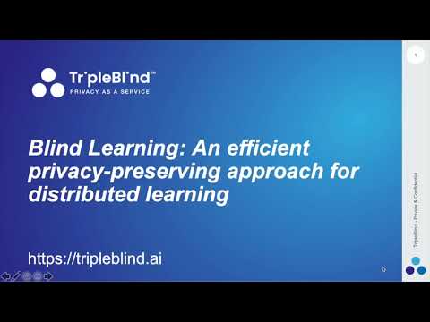 Blind Learning: An efficient privacy-preserving approach for distributed learning