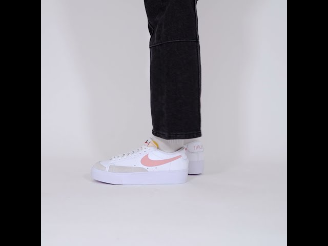 NIKE BLAZER LOW PLATFORM BLANCO/ROSA | Courir.es