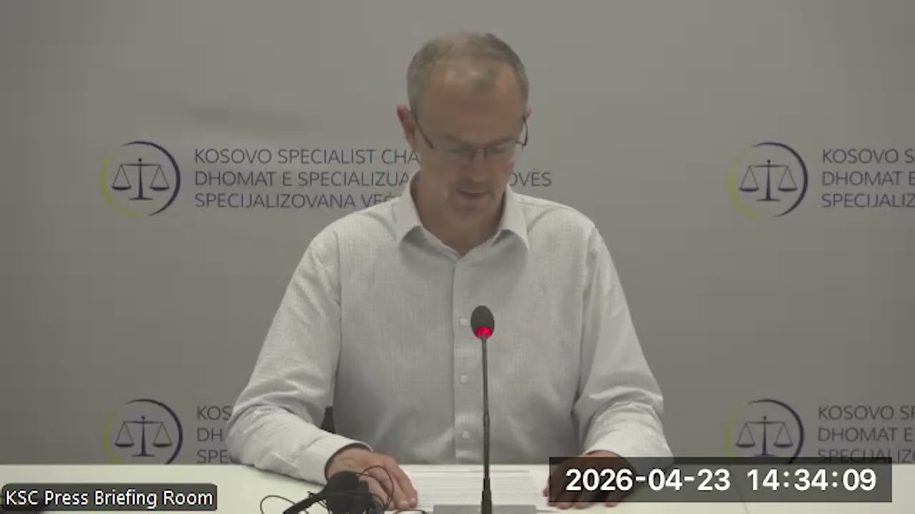 23/04/2026: Brifing za medije Specijalizovanih veća