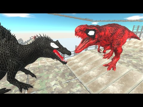 DEADPOOL T-REX DEATH CLIMB - Animal Revolt Battle Simulator