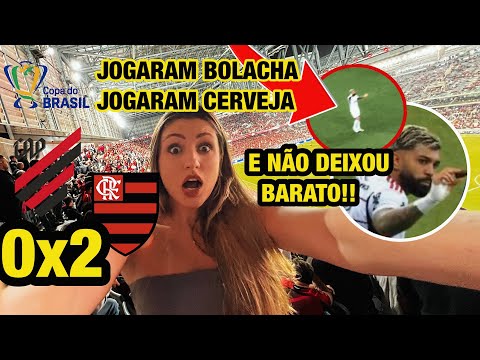 REAÇÃO DE DENTRO DA TORCIDA DO ATHLETICO PARANAENSE 0 x 2 FLAMENGO