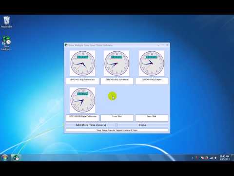 Show Multiple Time Zone Clocks Software