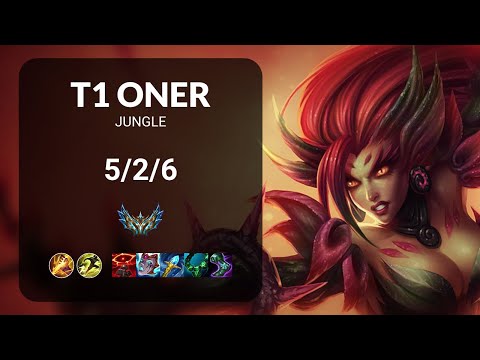 T1 Oner Zyra vs Skarner JUNGLE - KR CHALLENGER Patch 15.2