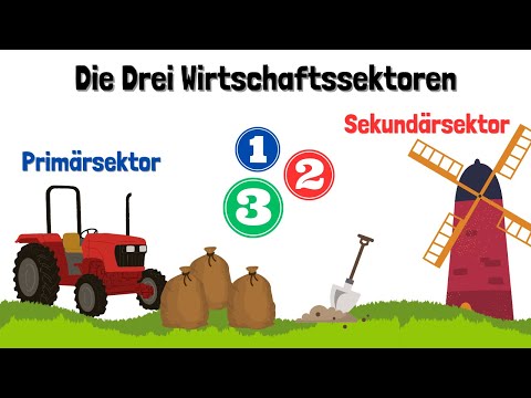 Die drei Wirtschaftssektorem - Primärsektor, Sekundärsektor, Tertiärsektor - einfach erklärt