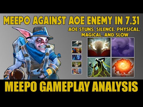 Meepo Against AoE Enemy in 7.31 - Meepo Gameplay Analysis #27
