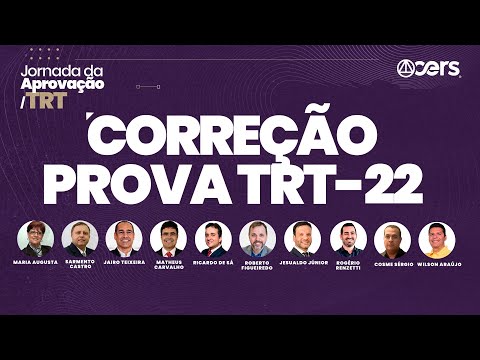 TRT 22ª Região: Correção da Prova
