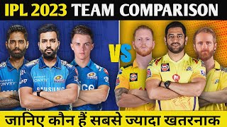 IPL2023- Chennai Super Kings Vs Mumbai Indians Team Compression || Csk Vs Mi Squad Compression