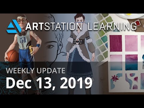 ArtStation Learning Update: Intro to ZBrush, Character Concept and Design, Mixing Watercolors