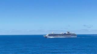 (Life at sea): - Sailing past the Coral Princess