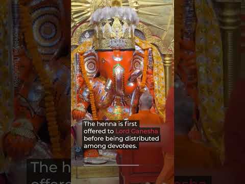 Millions line up for 'sacred henna’ at Indian temple | AJ #shorts