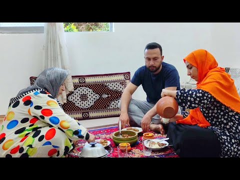 Traditional Persian Fesenjan Cooked by a Village Mother | Authentic Pomegranate Stew