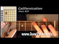 Californication Guitar Lesson | How to play ...