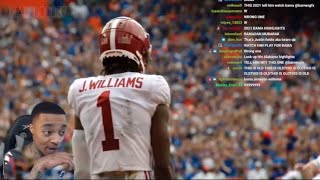 FlightReacts Jameson Williams 2021 Alabama Highlights | 2022 NFL Draft