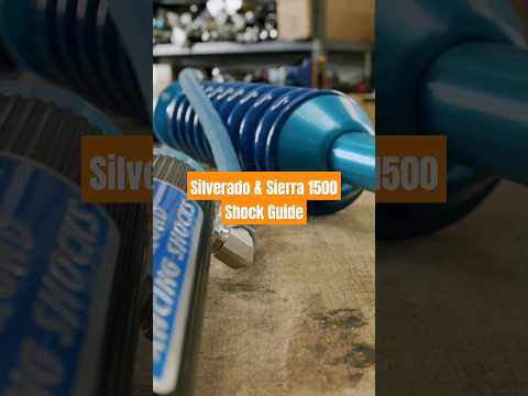 Silverado and Sierra 1500 shock, coilover, and leveling kit guide. bilstein fox king icon eibach etc