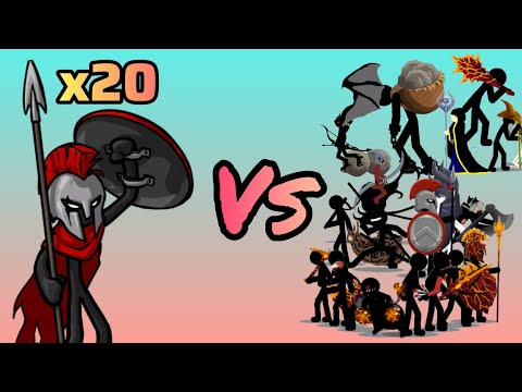 Stick War 3 - New Spearton VS All Units + All Generals Tournament