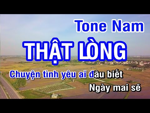 Thật Lòng (Karaoke Beat) - Tone Nam | Nhan KTV