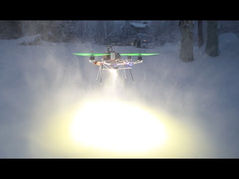 Drone geared with led light