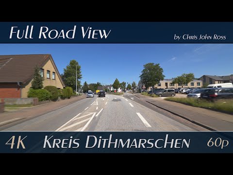 Kreis Dithmarschen, Schleswig-Holstein, Germany: Norderwöhrden - Lohe-Rickelshof - Heide - 4K UHD
