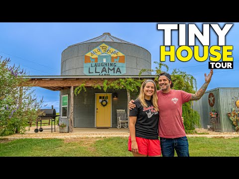 Amazing Grain Bin TINY HOUSE: Full Tour