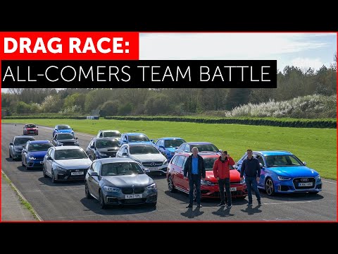 DRAG RACE *FUN*. RS3, M140i, Golf R, Focus RS, A45 AMG, i30N, Impreza. Hot Hatch w/ Tiff Needell