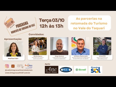 As parcerias na retomada do Turismo no Vale do Taquari