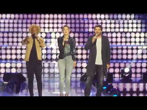 Camille Lou, Soprano et Patrick Fiori - 4 mots sur un piano (Tournage Goldman 40 ans de chansons)