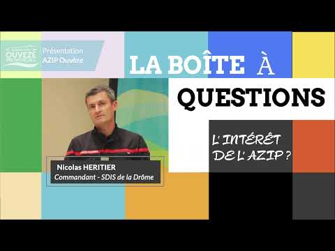 Entrevista do Cdt Héritier au SDIS de la Drôme no apport de l'AZIP de l'Ouvèze