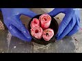 ASMR Strawberry Plum Ice Cream Roll Strawberry Plum Ice Cream Roll