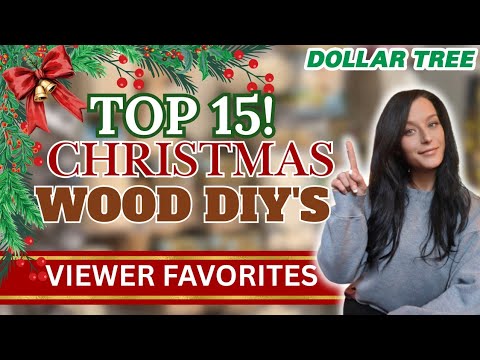 15 CHRISTMAS DIY'S using DOLLAR TREE WOOD / DIY CHRISTMAS HOME DECOR