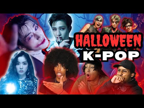 Reacting to Halloween themed K-pop 🎃 | Stray Kids, Ateez, Red Velvet, Dreamcatcher & More