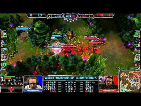 Highlights of Cloud 9 vs Fnatic Game 2 - S3 WC Quarter Final