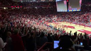 Hog Call prior to tip of Arkansas vs Indiana 2018