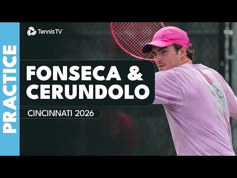 Joao Fonseca & Francisco Cerundolo FULL Practice Set! | Cincinnati 2026