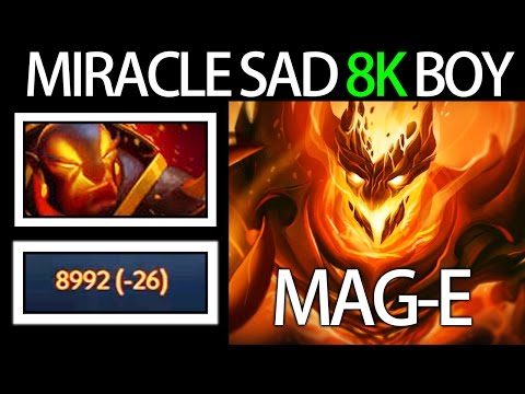 Mag-E Kick Miracle down 8K MMR Shadow Fiend vs Ember Spirit Dota 2 Top MMR