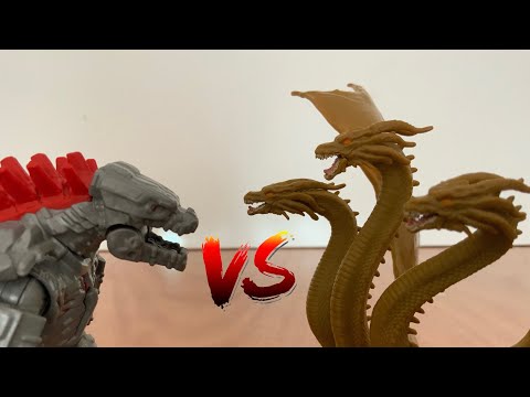 Mechagodzilla vs King Ghidorah Stop Motion