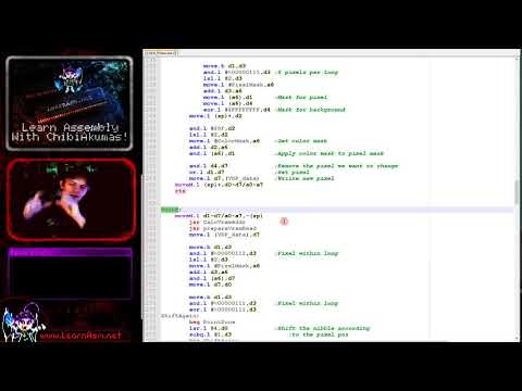 Genesis / Megadrive - ASM PSET and POINT for Pixel Plotting - 68000 Assembly Lesson Photon6