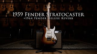Video thumbnail for 1959 Fender Stratocaster and 1964 Deluxe Reverb by Emerald City Guitars