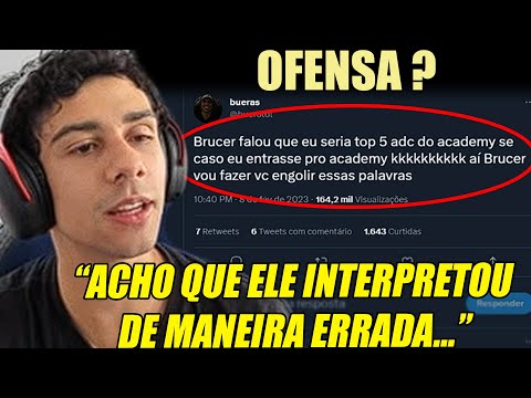 Buerinho interpretou mal o Brucer ?!