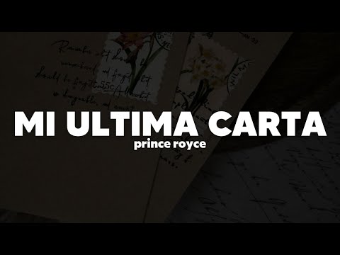 Prince Royce – Mi Última Carta | Letra