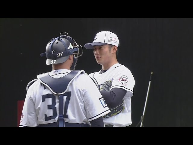 【春季キャンプ】ライオンズ・ドラフト2位ルーキーの佐藤隼輔が初日からブルペン入り!! 2022年2月1日 埼玉西武ライオンズ