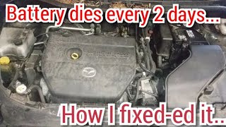 Parasitic battery drain repair