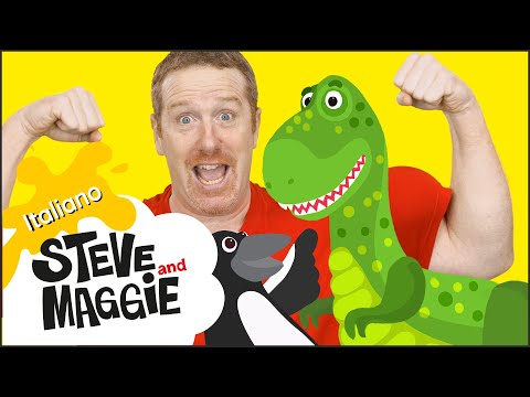 Caccia ai Dinosauri nella nuova casa di Steve | Le Sorprese per Bambini di Steve and Maggie Italiano