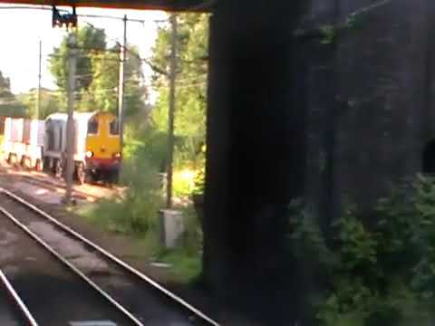 DRS 20303+20304 whistling at Euxton Balshaw Lane working 6K73 30th July 2012