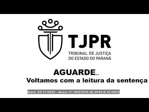 Sessão de Julgamento Tribunal do Júri - Barracão/PR  - 25/11/25