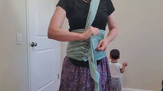 How to tie bengkung belly binding wrap in 5 minutes, unedited raw footage