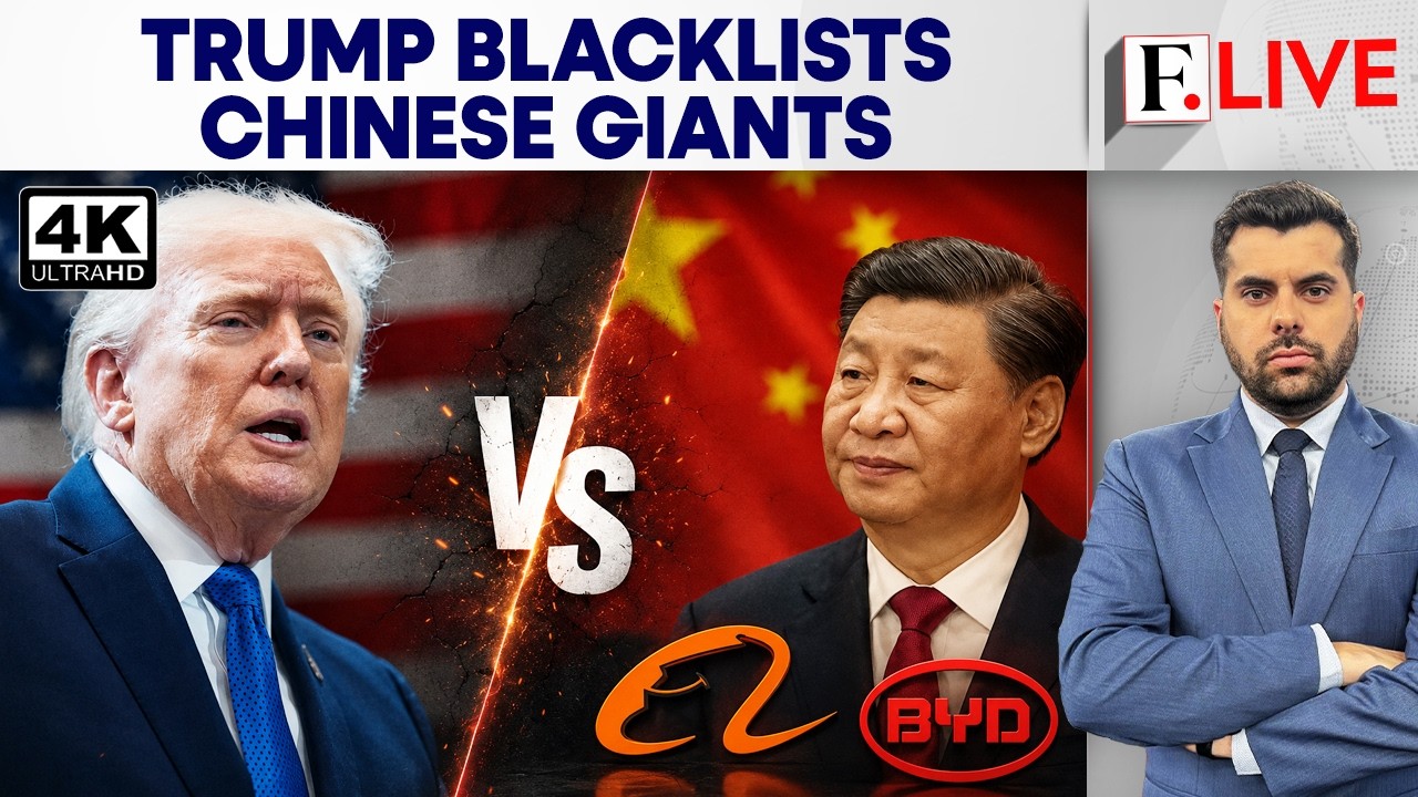 US Targets China's Alibaba, BYD, & Baidu As Trump Escalates Tech War | Firstpost Live | 4K