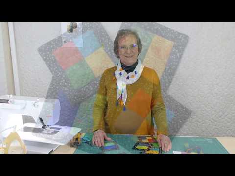 2 1/2" strips projects - Project 15 - Coasters with self binding